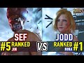 T8 SEF 5 Ranked Jin Vs JODD 1 Ranked Nina Tekken 8 High Level Gameplay