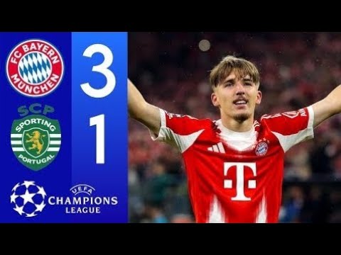 FC Bayern Munich vs Sporting Lisbon 3-1 Highlights & All Goals • Champions League 2025/26