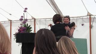 Tara Newly presents the Jackie Collins Inspirational Woman Award 2018