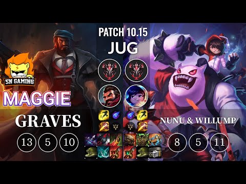 SN Maggie Graves vs Nunu & Willump Jungle - KR Patch 10.15