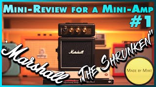 Video thumbnail for Mini-Review of a Mini-Amp (#1): MARSHALL MS-2 by Made by Miike