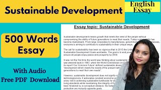 Essay on Sustainable Development | Sustainable Development Essay in English
