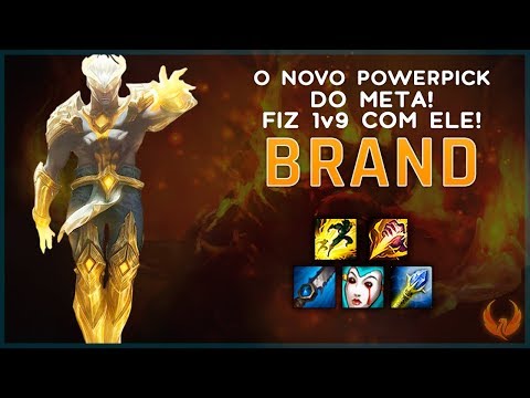 O NOVO POWERPICK DO META *FIZ 1v9 COM ELE* - BRAND JUNGLE GAMEPLAY [PT-BR]