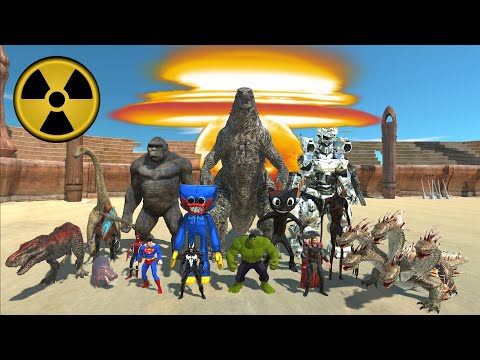 Giving Godzilla Brain Damage - Animal Revolt Battle Simulator