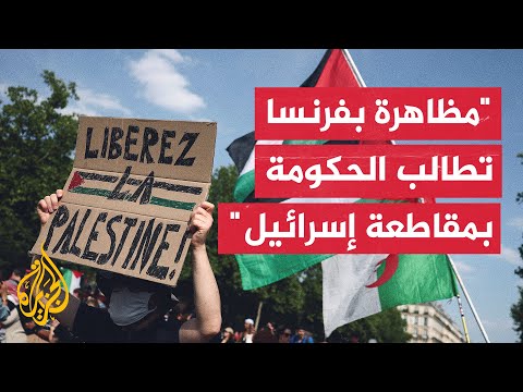 فيديو | مظاهرة في باريس لإدانة الحرب على غزة ولمطالبة الحكومة بالتدخل لإطلاق سراح طاقم السفينة "مادلين"