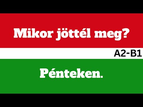 HUNGARIAN Conversation 1 ⭐ (A2-B1)