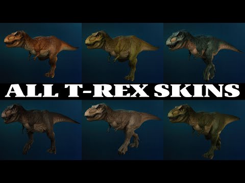 ALL MALE T-REX SKINS in Jurassic World Evolution 3 | 4K Showcase 🦖