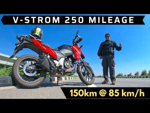 Suzuki V Strom 250 Highway Mileage Run || Fuel Economy at 85 km/h Touring Speeds