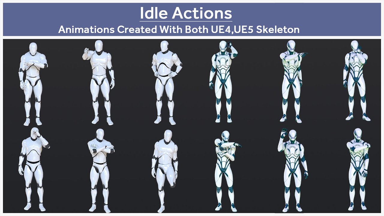 Walk Animations 1-20 3D Model