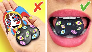 Yummy! Jelly Pomni Candy 🎪🤤 *Weird Sweets Hacks and Crazy Candies with Cat*
