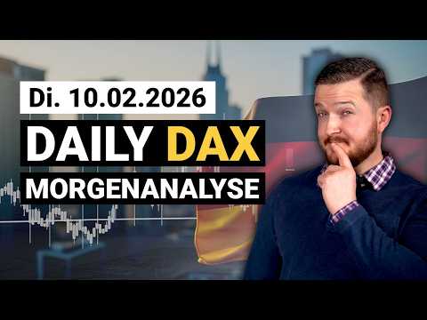 DAX weiter erholt! Gelingt der Ausbruch heute? | DAX Analyse 10.02.2026 | Florian Kasischke