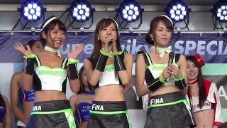 スーパー耐久2017 第5戦 富士㉙  神崎美羽さん 浅井マリカさん 桐沢莉世さん 美人レースクイーン ギャルオンステージ MAKIGUCHI FINA Lovelyz