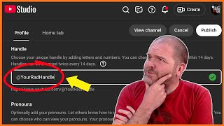 How to CHANGE @ HANDLE in YouTube