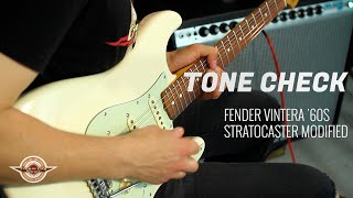 Video thumbnail for TONE CHECK: Fender Vintera 60s Stratocaster Modified Guitar Demo | NO TALKING by Cream City Music
