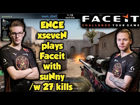 ENCE xseveN plays Faceit with suNny in Dust2 | CSGO
