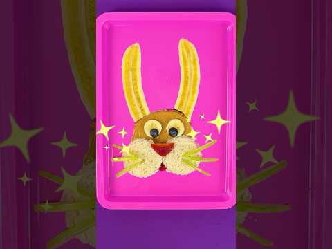 Help Bunny Diva Make A PBJ Sandwich! 🥜  Cooking For Kids With Little Angel #kids #shorts