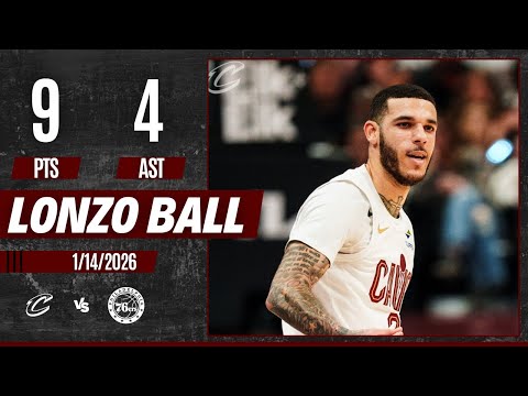 Lonzo Ball - Highlights vs Philadelphia 76ers: 9 PTS, 4 REB, 4 AST, 3/6 FG, 3/6 3PT