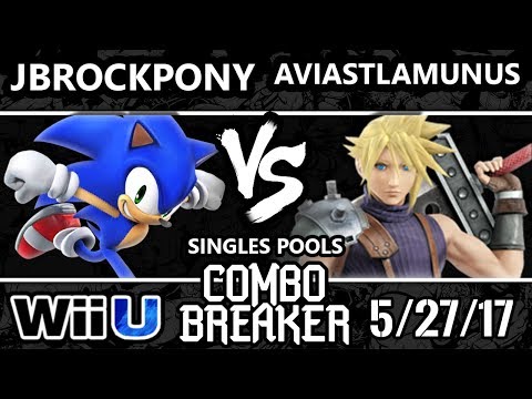 Combo Breaker 2017 Smash 4 - RMU | JBrockpony (Sonic) vs Aviastlamunus (Cloud) - WiiU Tournament