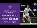 Novak Djokovic vs Hubert Hurkacz: Fourth Round Highlights | Wimbledon 2023