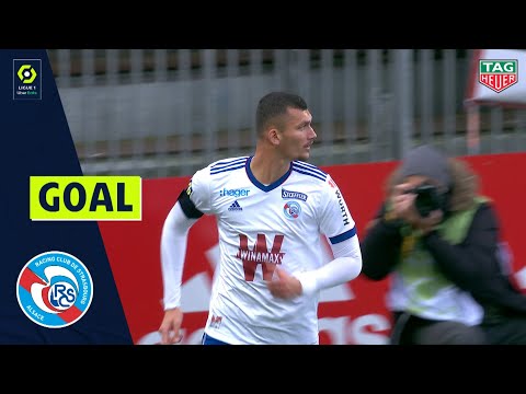 Goal Ludovic AJORQUE (67' RC STRASBOURG ALSACE) STADE BRESTOIS 29 - RC STRASBOURG ALSACE (0-3) 20/21