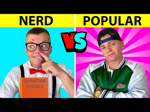 HOW TO BECOME POPULAR || Nerd VS Popular in 24 Hours Funny School and Life Hacks by Jack Payne!