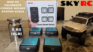 SKYRC CORNER WEIGHT SYSTEM SCALE HOW TO CALIBRATE #rc #rccrawler #rccar