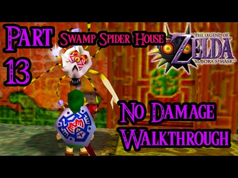 Zelda Majoras Mask 100% Walkthrough Widescreen HD Part 13 - Swamp Spider House - Mask of Truth