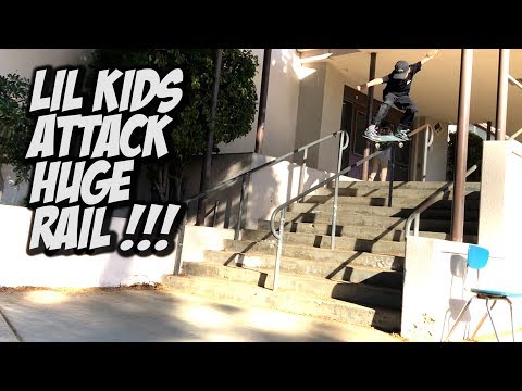 LIL KIDS CONQUER HUGE RAIL AND MUCH MORE !!! - NKA VIDS -