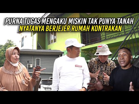 PURNA TUGAS MENGAKU MISKIN TAK PUNYA TANAH | NYATANYA BERJEJER RUMAH KONTRAKAN