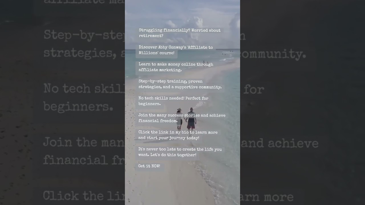 Unlock Financial Freedom: Abby Conway's 'Affiliate to Millions' Course