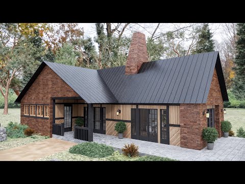 10x17 m Cottage House | Spacious 2 Bedroom Family Home with Cozy Modern Design