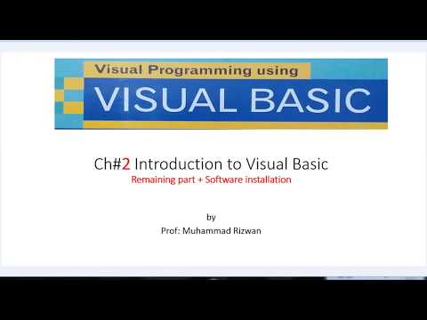Visual Basic Lecture 3 Chapter 2 Remaining Visual Programming
