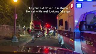 Sheriff Bob Fletcher Live On Patrol Try and Stop A Stolen Hellcat Going 140 mph with Stop Sticks