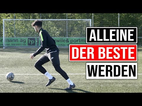 FUSSBALLTRAINING ALLEINE UND OHNE GERÄTE (KOMPLETTE EINHEIT)