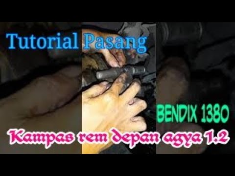 Tutorial mengganti kampas rem depan agya manual 1200cc TRDS