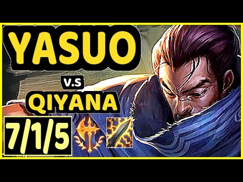 XKENZUKE (YASUO) vs QIYANA - 7/1/5 KDA MID CHALLENGER GAMEPLAY - EUW