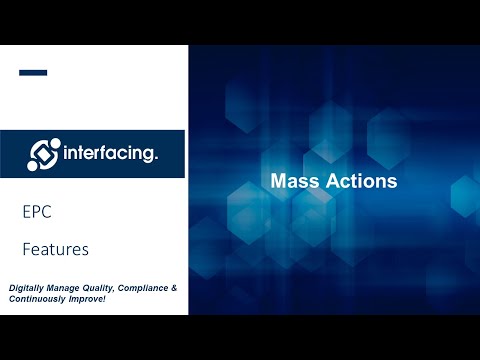 Mass Actions