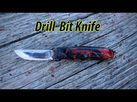 How to Make a Drill bit Knife with an HDPE Handle.