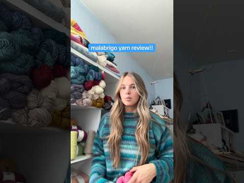 Malabrigo Yarn Review! 🩵🐏 #knit #crochet #diy