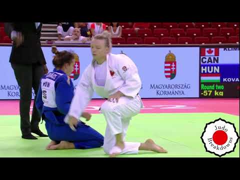 Judo Womens U57 - Jessica Klimkait vs. Kitti Kovacs - Grand Slam Hungary 2022