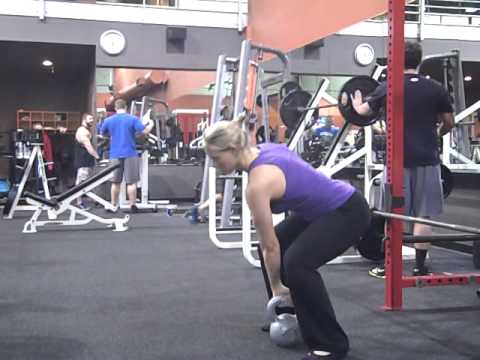 Kettlebell offset online squat