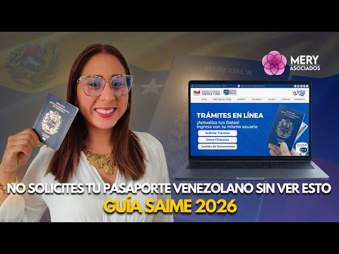 NO Solicites tu Pasaporte Venezolano sin Ver Esto | Guía SAIME 2026
