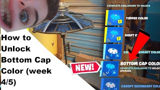 HOW TO UNLOCK THE BOTTOM CAP COLOR IN FORTNITE (Bottom cap color challenge) (week 4)