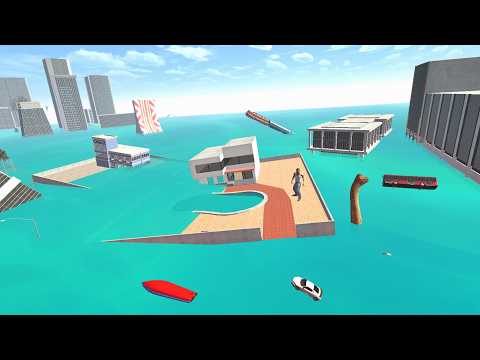 Franklin Saves House from Ocean Tsunami in Indian Bike Driving 3D