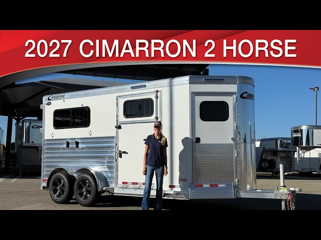 Preview image of 2027 Cimarron Norstar 2 Horse Warmblood Bumper Pull youtube video