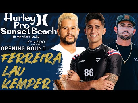 I.Ferreira, E.Lau, B.Kemper Hurley Pro Sunset Beach - Opening Round Heat 5