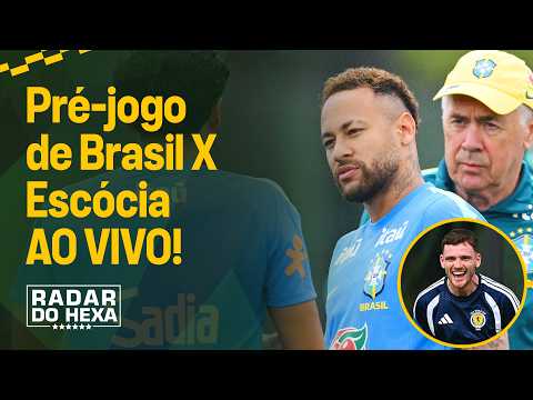 AO VIVO: NEYMAR VAI JOGAR? ESCALAÇÃO DA SELEÇÃO E MAIS NO PRÉ-JOGO DE BRASIL X ESCÓCIA!