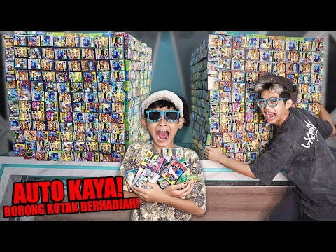 AUTO KAYA!!! BOCIL BORONG SEMUA KOTAK KADO BERHADIAH SAMPAI KOSONG! ISINYA ADA YANG UANG!!!