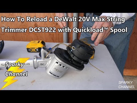 How to Reload a DeWalt Quickload™ Spool for a DeWalt String Trimmer