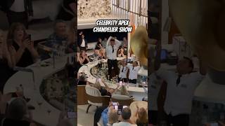 Celebrity Apex Chandelier Show #celebritycruises #celebrityapex #chandeliershow #shorts